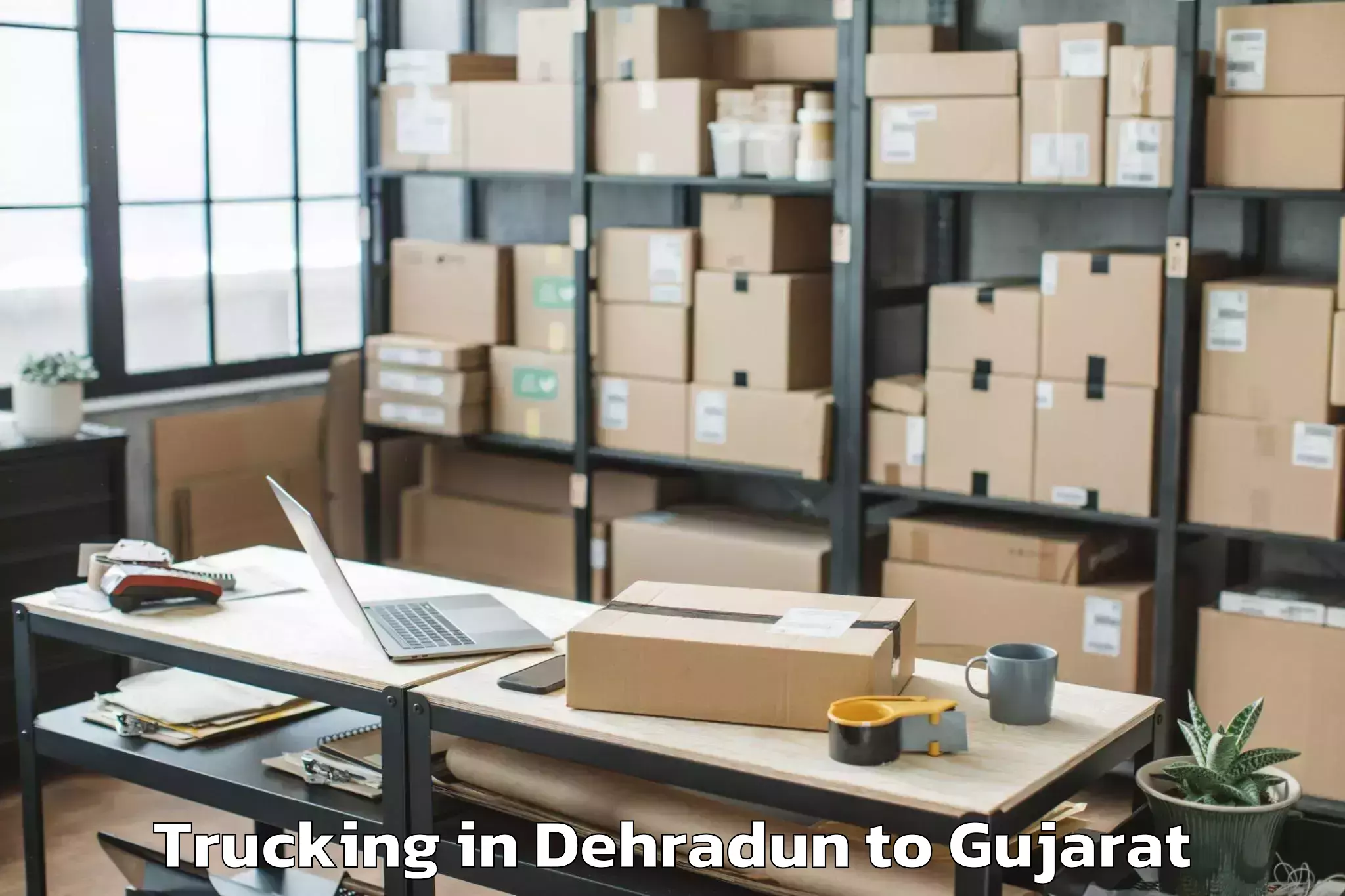 Top Dehradun to Dahej Port Trucking Available